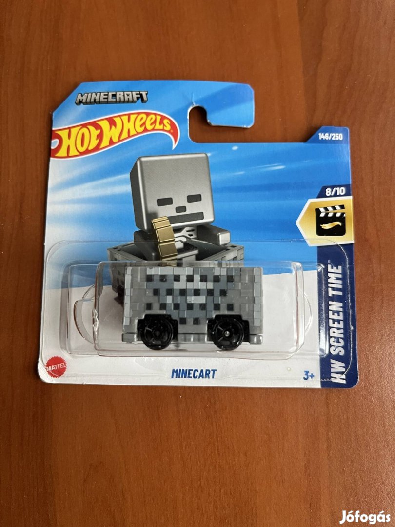 Hot Wheels 2025 - Minecraft Minecart Új