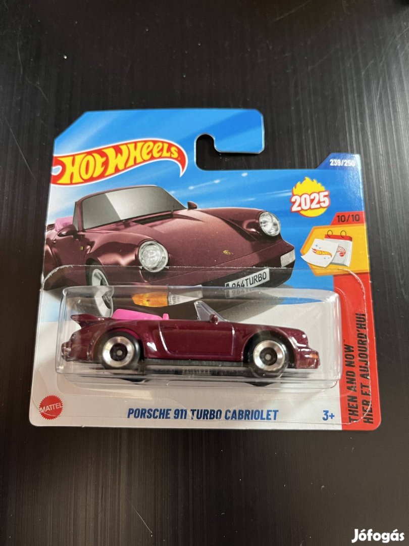 Hot Wheels 2025 - Porsche 911 Turbo Cabriolet Új