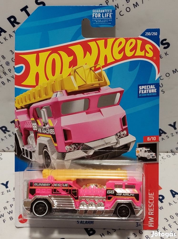 Hot Wheels 5 Alarm - HW Rescue 8/10 - 230/250 - hosszú kártyás