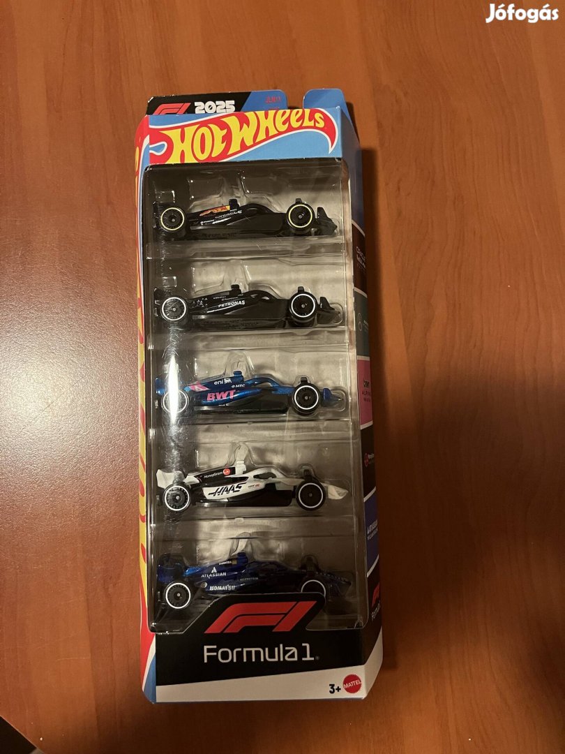 Hot Wheels 5x Pack Formula 1 F1 2025 Új