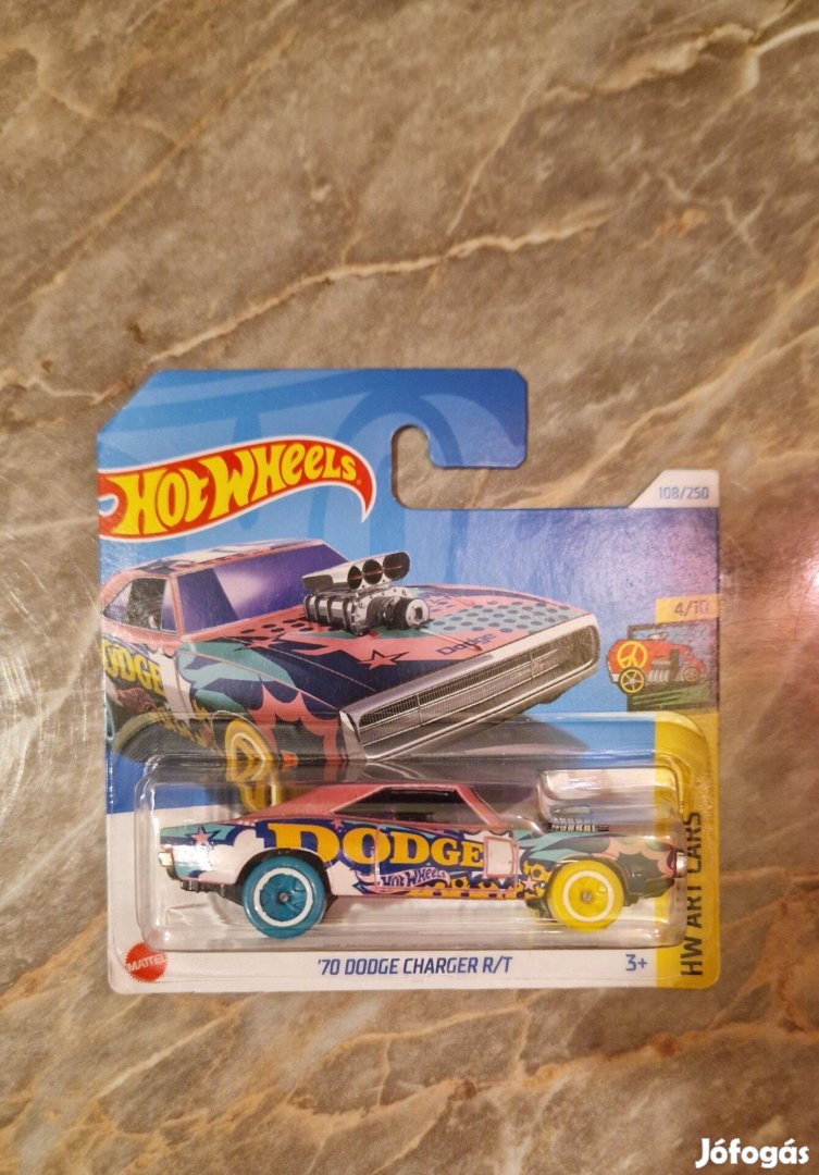 Hot Wheels Art Cars Dodge Charger R/T 1970 Kisautó