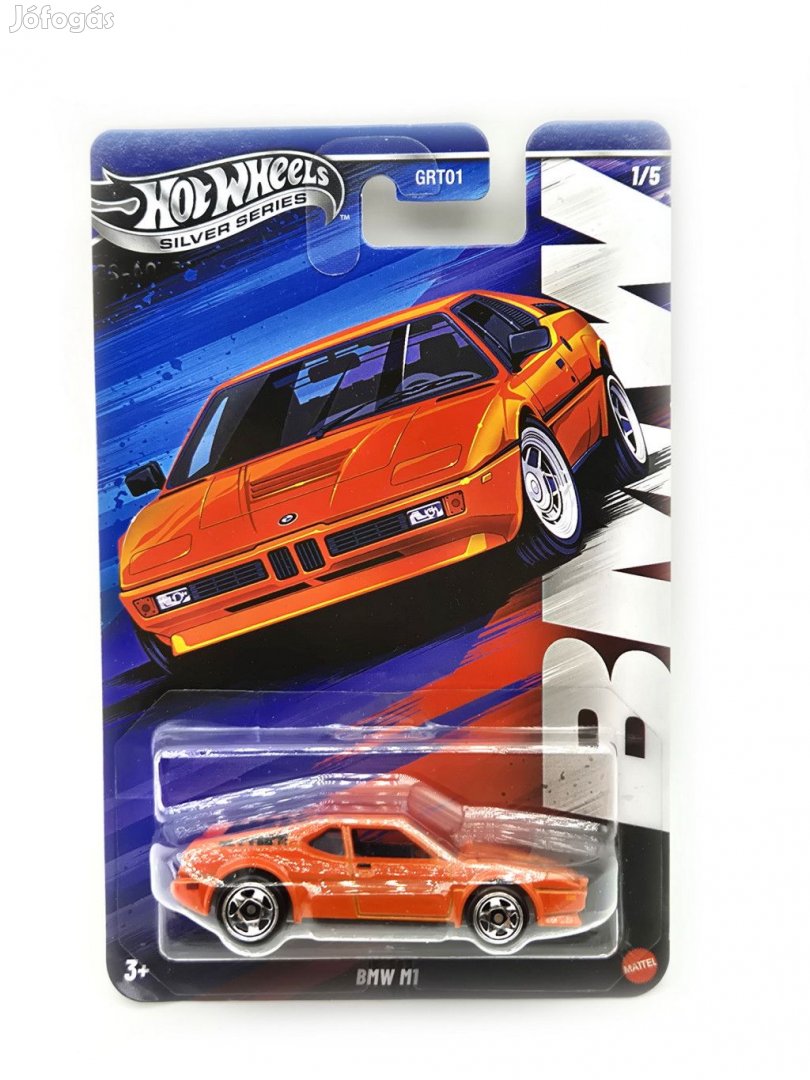 Hot Wheels BMW M1 - Silver Series 1/5 - hosszú kártyás -  Hot Wheels