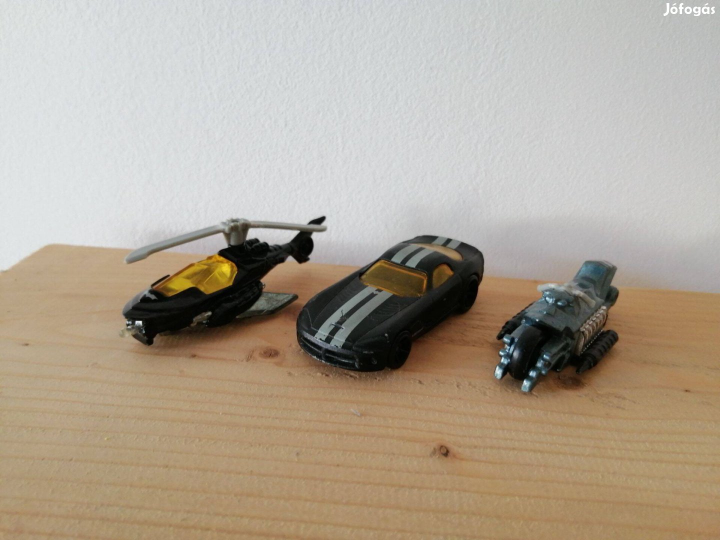 Hot Wheels Batman motor, kocsi, helikopter