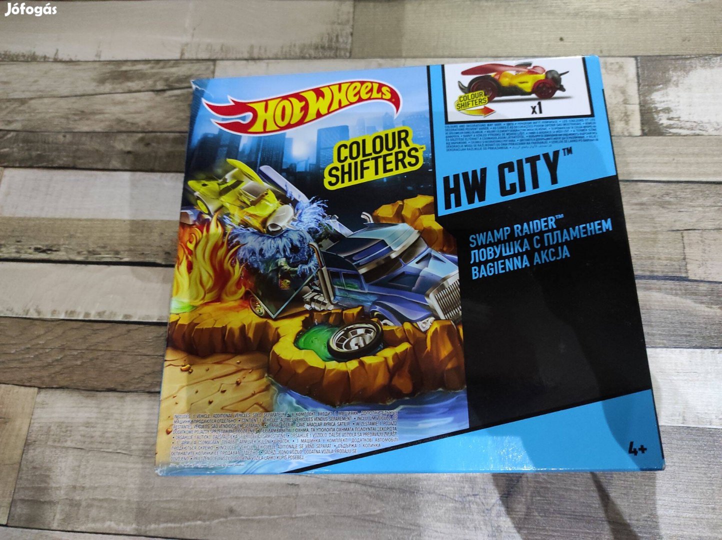 Hot Wheels City Színváltós kisautók alappálya - Swamp Raider