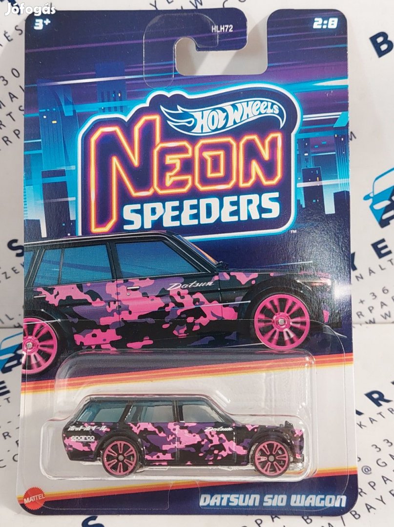 Hot Wheels Datsun S10 Wagon - Neon Speeders  -  Hot Wheels - 1:64