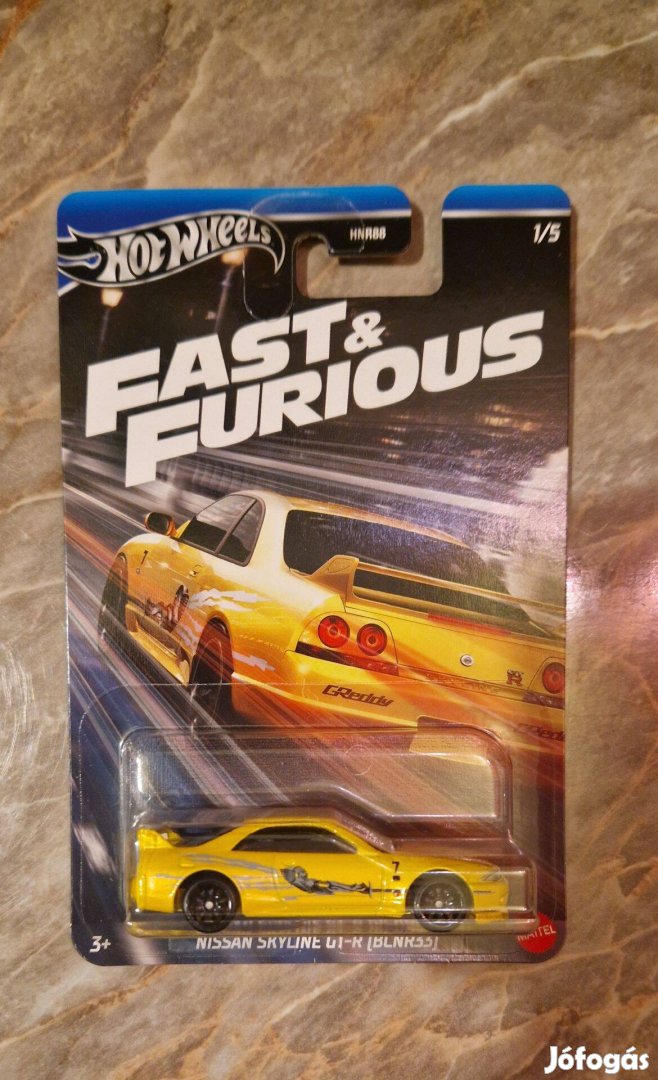 Hot Wheels Fast and Furious Nissan Skyline GT-R R33 Kisautó