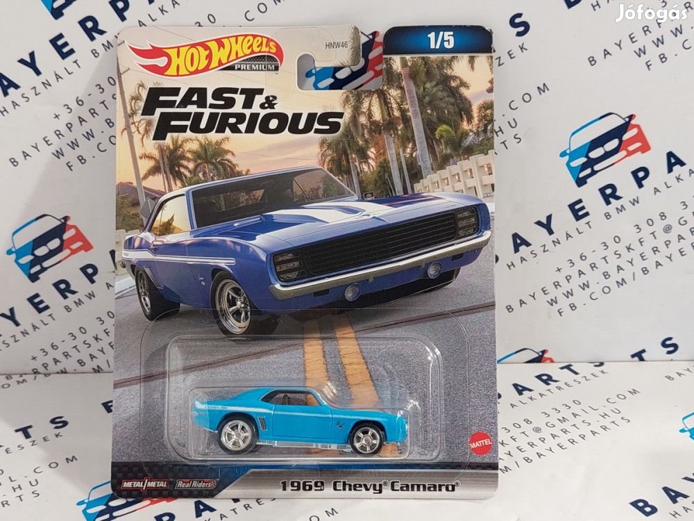 Hot Wheels Fast and Furious - Halálos iramban 1/5 - Chevrolet Camaro