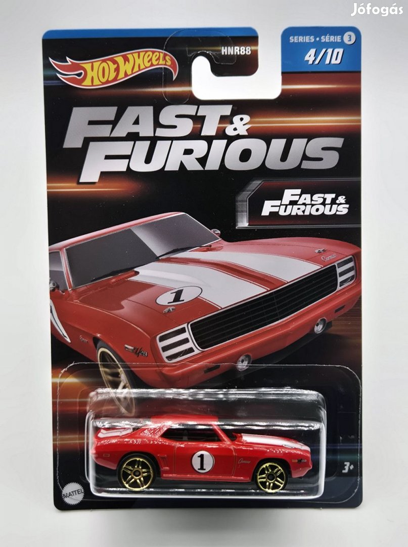 Hot Wheels Fast and Furious - Halálos iramban 4/10 - Camaro (1969) -