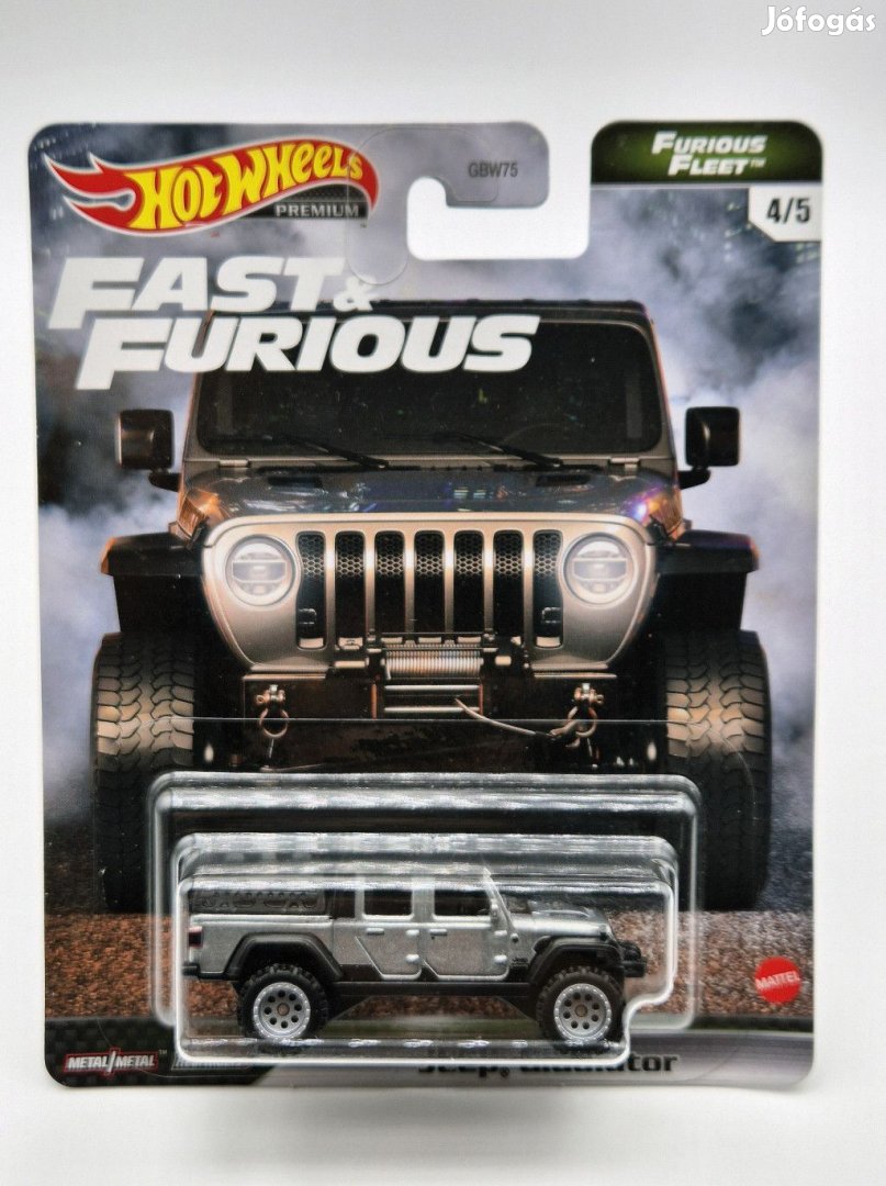 Hot Wheels Fast and Furious - Halálos iramban 4/5 - Jeep Gladiator -