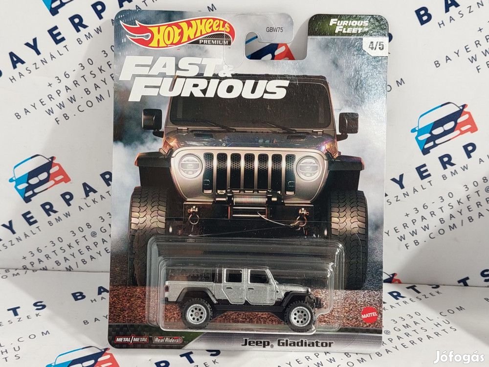 Hot Wheels Fast and Furious - Halálos iramban 4/5 - Jeep Gladiator -