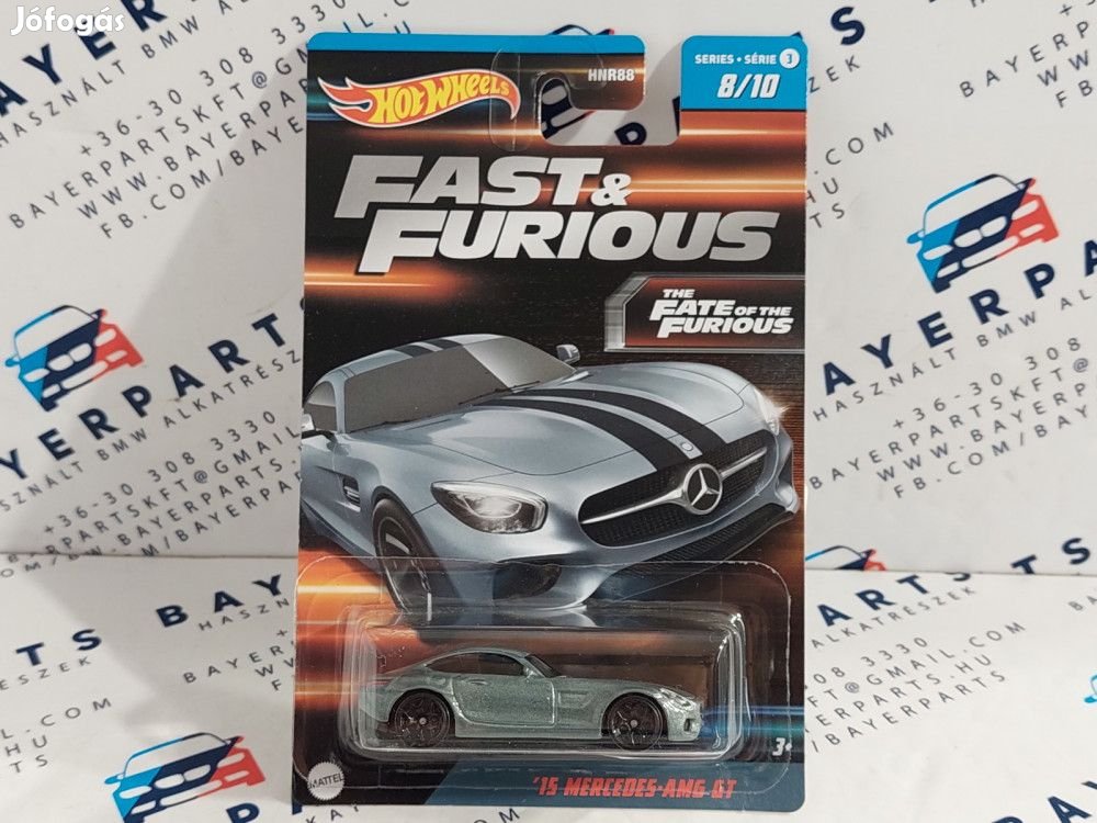Hot Wheels Fast and Furious - Halálos iramban - Mercedes AMG GT -  Ho