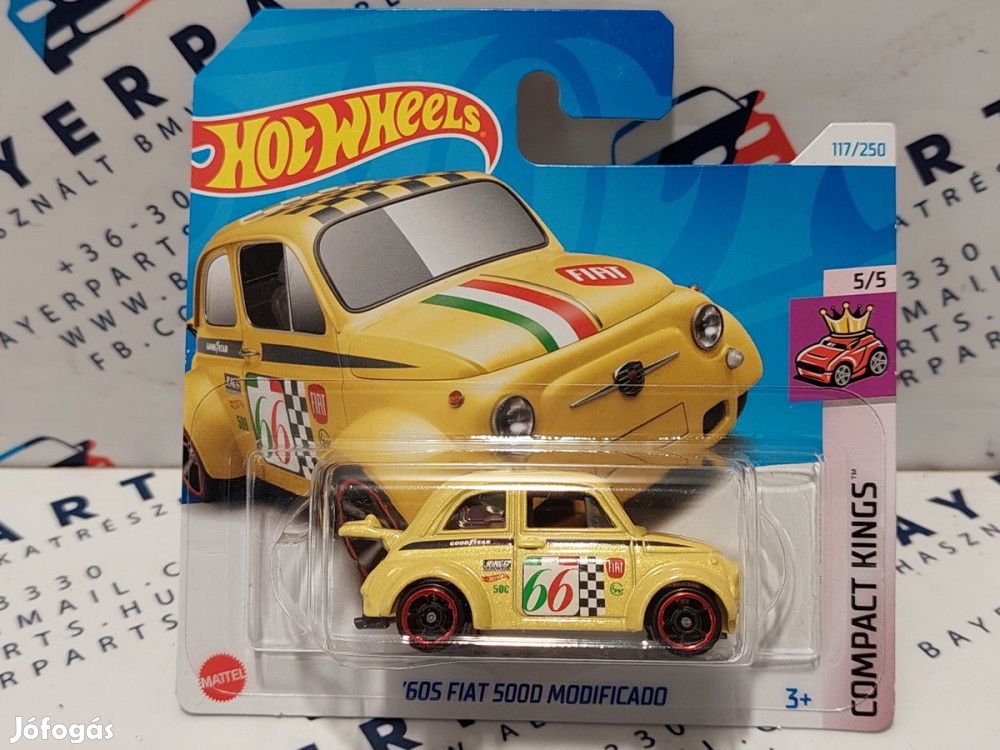 Hot Wheels Fiat 500D Modificado (1960) - Compact Kings 5/5 - 117/250