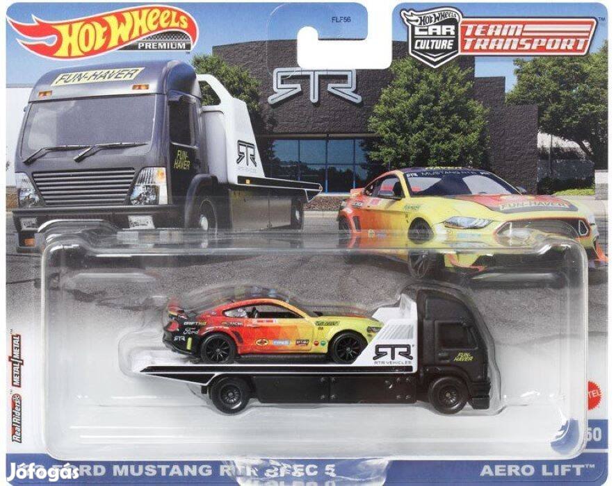 Hot Wheels-Ford Mustang-Aero LIFT TEAM Transport eladó