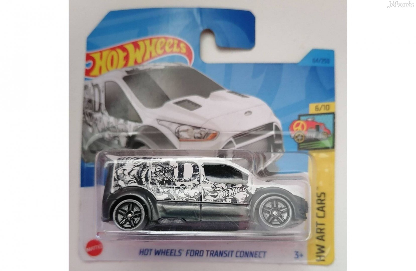 Hot Wheels Ford Transit Connect white