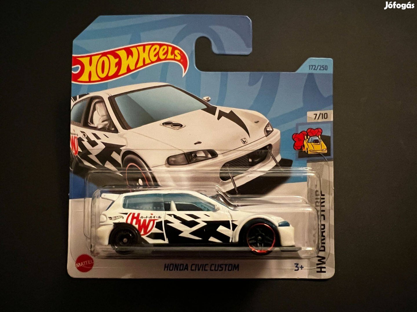 Hot Wheels Honda Civic Custom - fehér