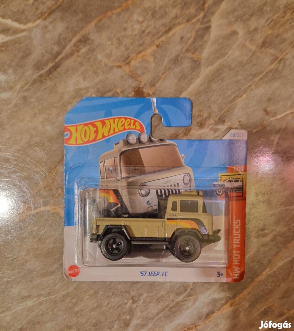 Hot Wheels Hot Trucks Jeep FC 1957 Kisautó (Homokbarna)