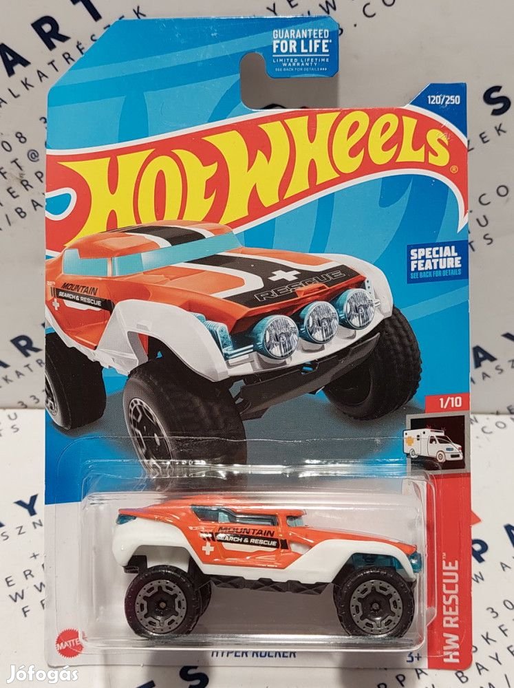 Hot Wheels Hyper Rocker - HW Rescue 1/10 - 120/250 - hosszú kártyás