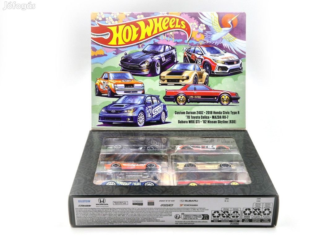 Hot Wheels Japan Theme - 6 darabos szett díszdobozban - Custom Datsun