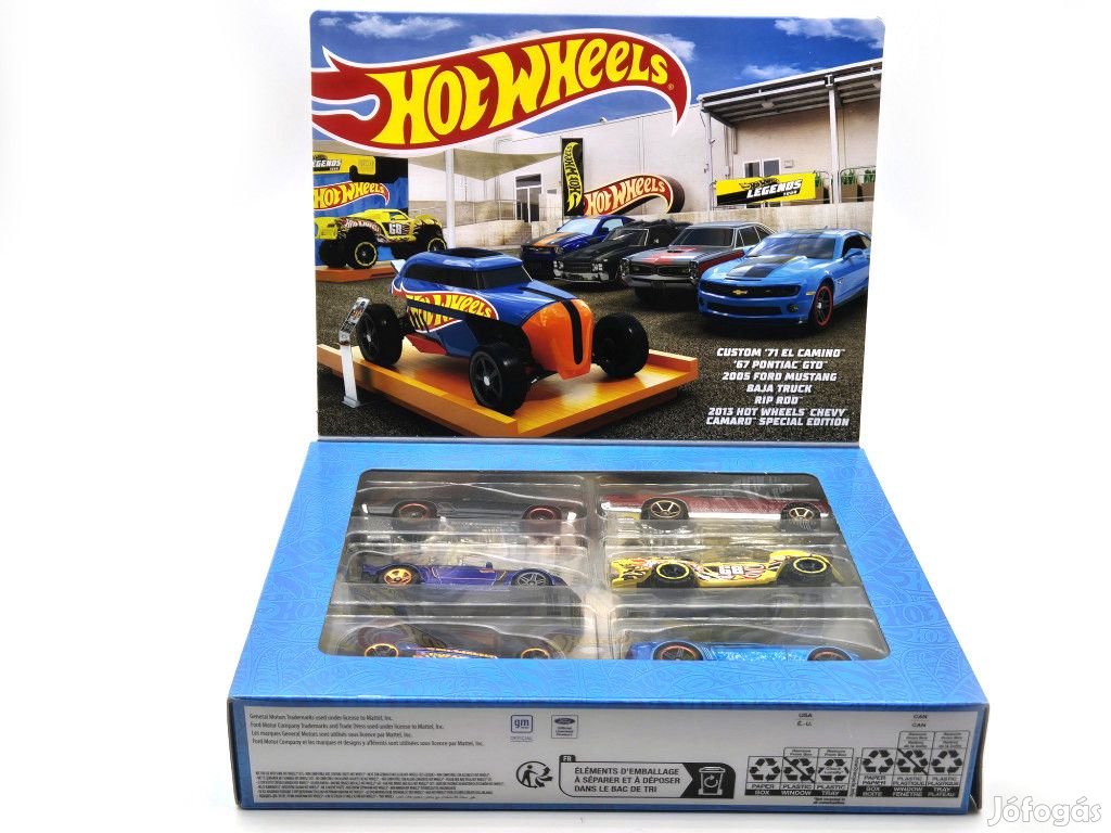 Hot Wheels Legends Theme - 6 darabos szett díszdobozban - Custom 1971