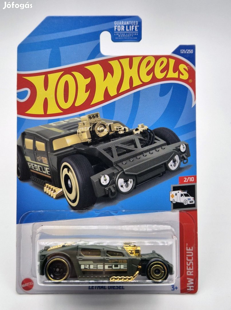 Hot Wheels Lethal Diesel - HW Rescue 2/10 - 121/250 - hosszú kártyás