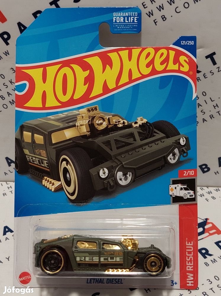 Hot Wheels Lethal Diesel - HW Rescue 2/10 - 121/250 - hosszú kártyás