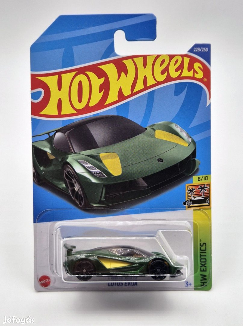 Hot Wheels Lotus Evija - HW Exotics 8/10 - 229/250 - hosszú kártyás