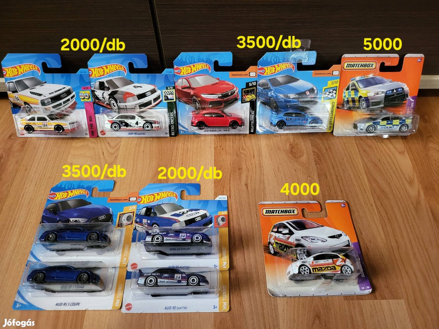 Hot Wheels Matchbox kisautó gyűjtemény BMW Audi Mazda Honda stb