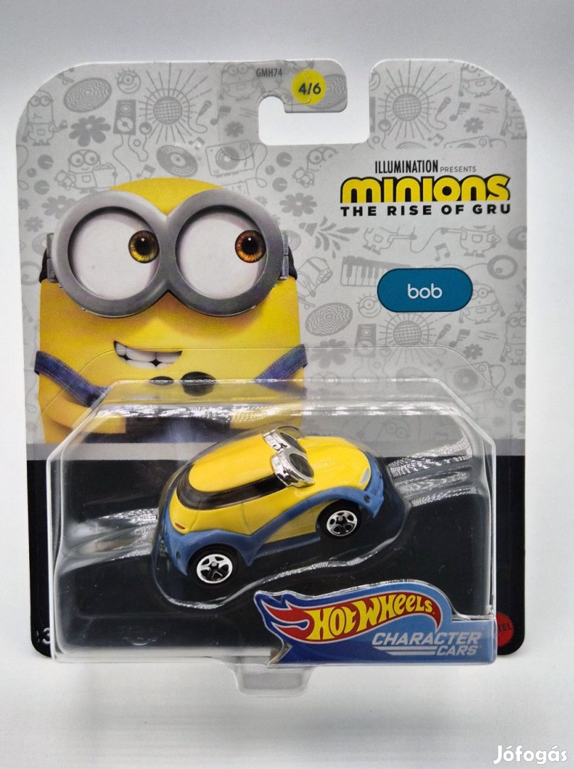 Hot Wheels Minyonok - Minions - Gru - Bob -  Hot Wheels - 1:64