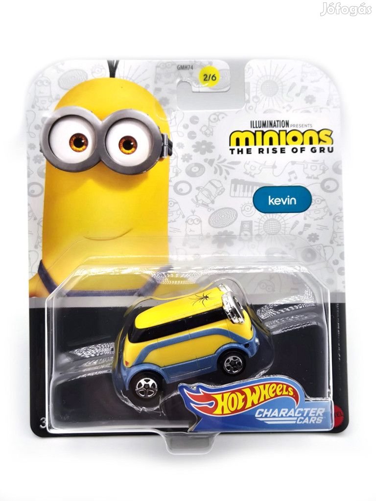 Hot Wheels Minyonok - Minions - Gru - Kevin -  Hot Wheels - 1:64
