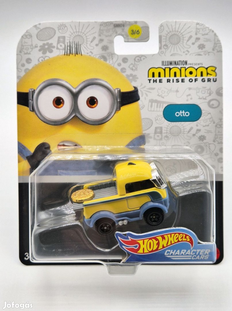 Hot Wheels Minyonok - Minions - Gru - Otto -  Hot Wheels - 1:64