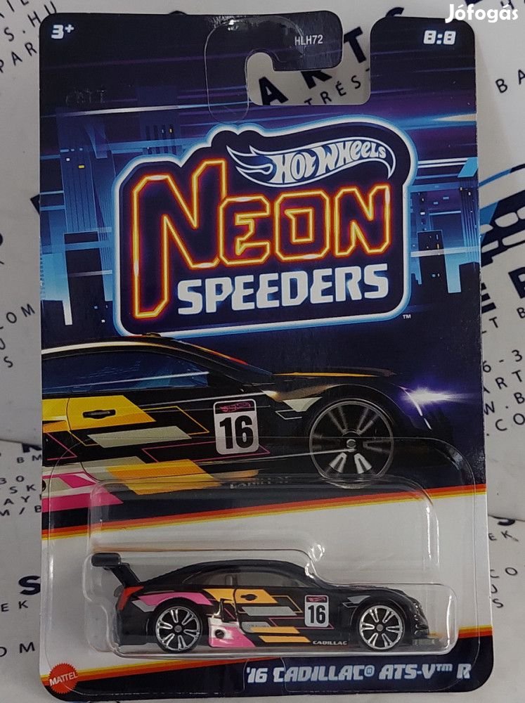 Hot Wheels Night Racing Neon Speeders - Cadillac ATS-V R (2016) -  Ho