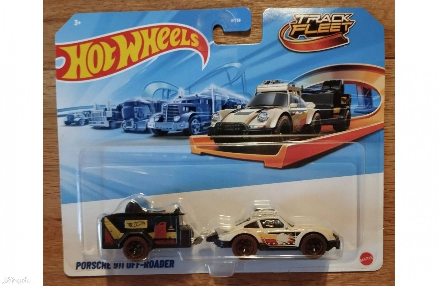 Hot Wheels Porsche 911 Off-Roader - Track Fleet autó utánfutóval