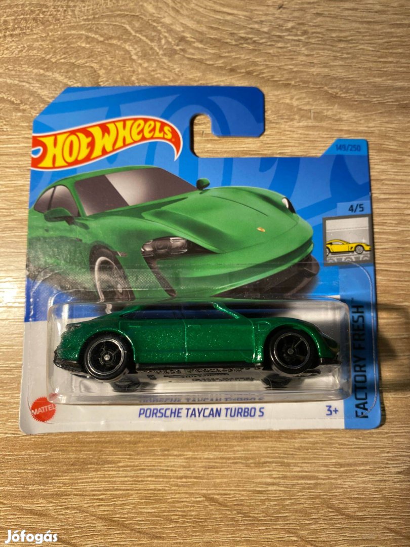 Hot Wheels Porsche Taycan Turbo S (Zöld, Hkj31)