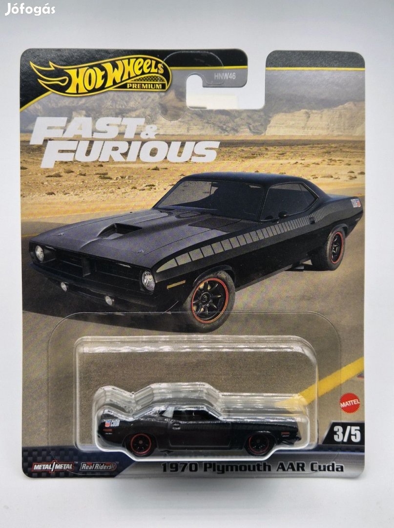 Hot Wheels Premium Fast and Furious - Halálos iramban 3/5 - Plymouth