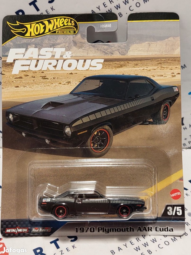 Hot Wheels Premium Fast and Furious - Halálos iramban 3/5 - Plymouth