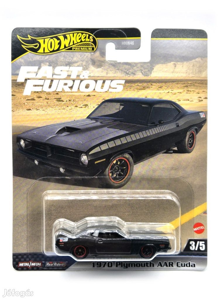Hot Wheels Premium Fast and Furious - Halálos iramban 3/5 - Plymouth