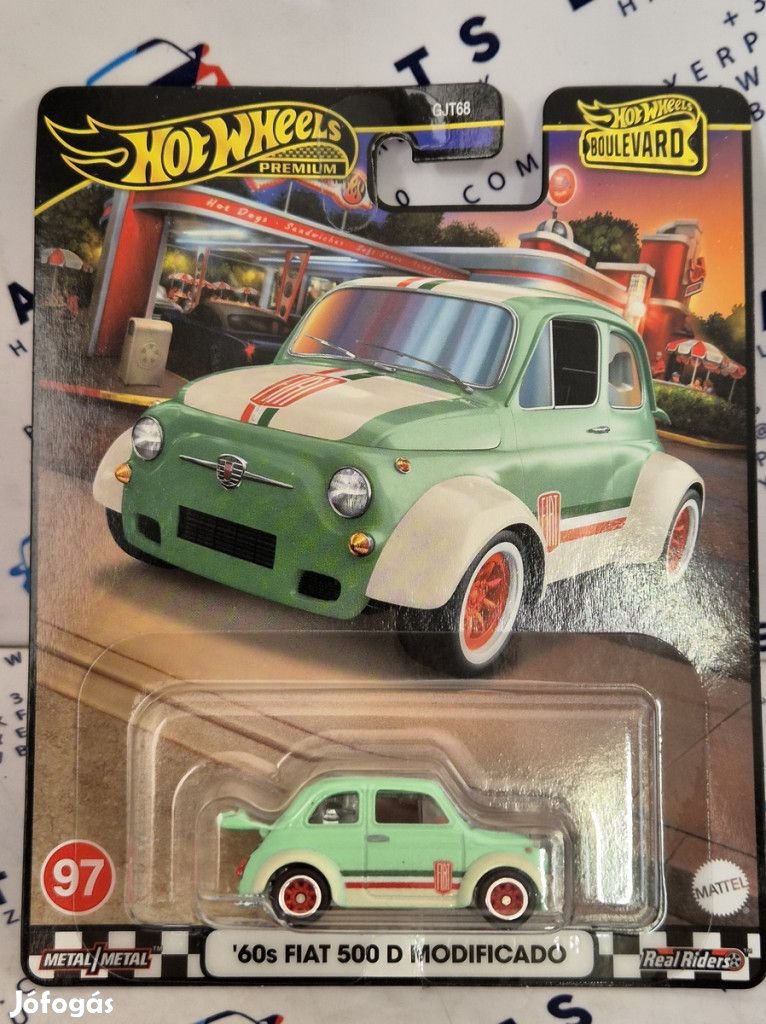 Hot Wheels Premium - Boulevard - Fiat 500D Modificado (1960) -  Hot W