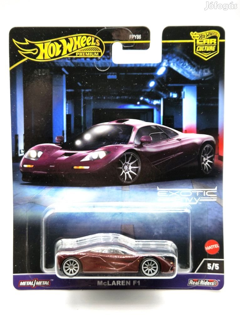 Hot Wheels Premium - Car Culture Exotic Envy - McLaren F1 -  Hot Whee