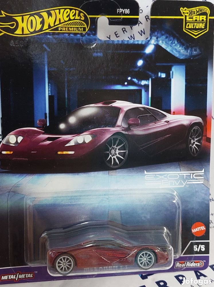 Hot Wheels Premium - Car Culture Exotic Envy - McLaren F1 -  Hot Whee