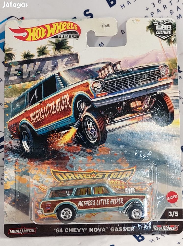 Hot Wheels Premium - Dragstrip Car Culture - Chevy Nova Gasser (1964)