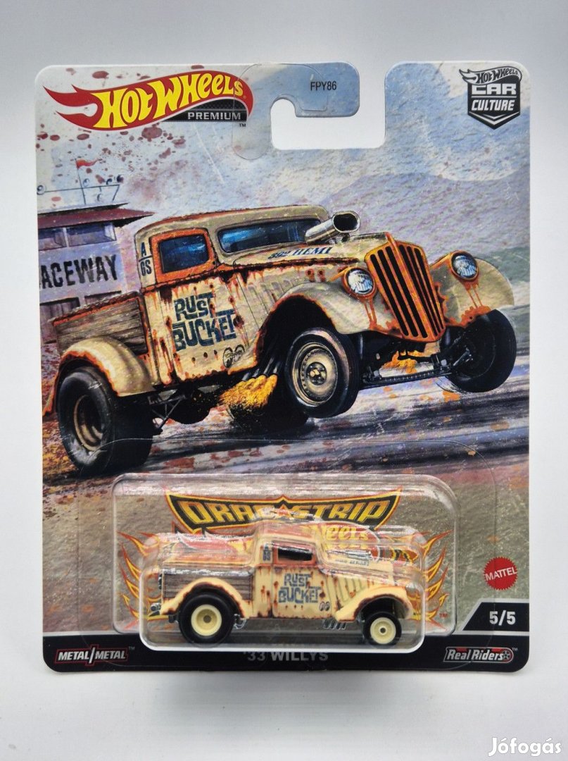 Hot Wheels Premium - Dragstrip Car Culture - Willys (1933) -  Hot Whe