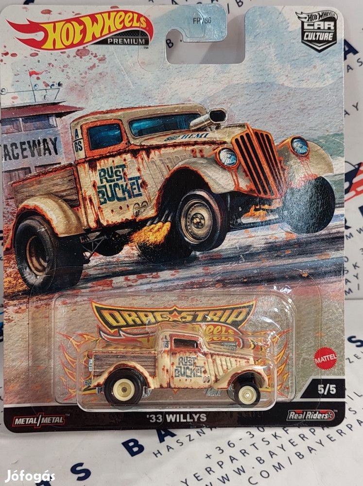 Hot Wheels Premium - Dragstrip Car Culture - Willys (1933) -  Hot Whe