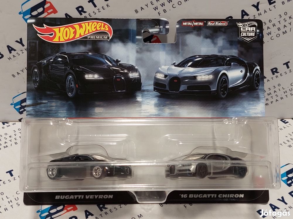 Hot Wheels Premium - Duo Pack - Bugatti Veyron - Bugatti Chiron (2016