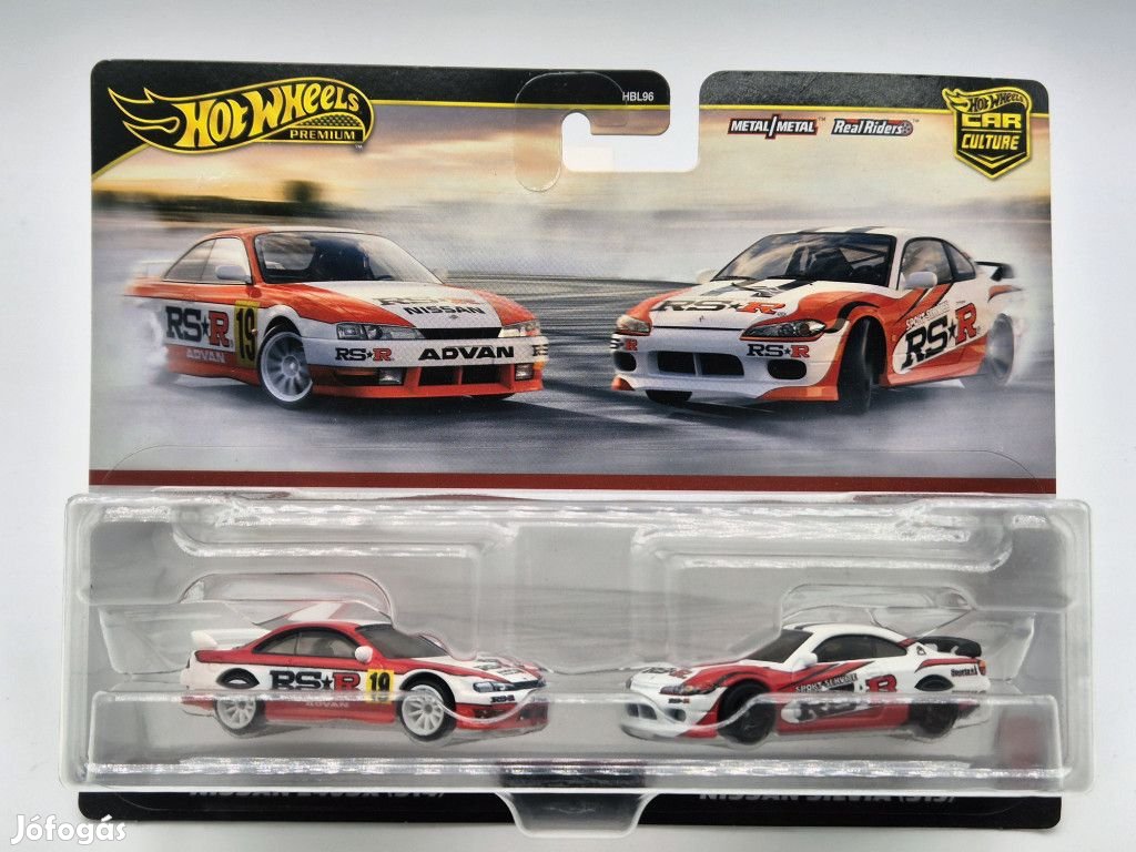 Hot Wheels Premium - Duo Pack - Nissan 240SX (S14) - Nissan Silvia (S