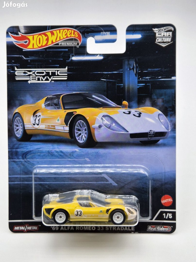 Hot Wheels Premium - Exotic Envy - Alfa Romeo 33 Stradale (1969) - Ho