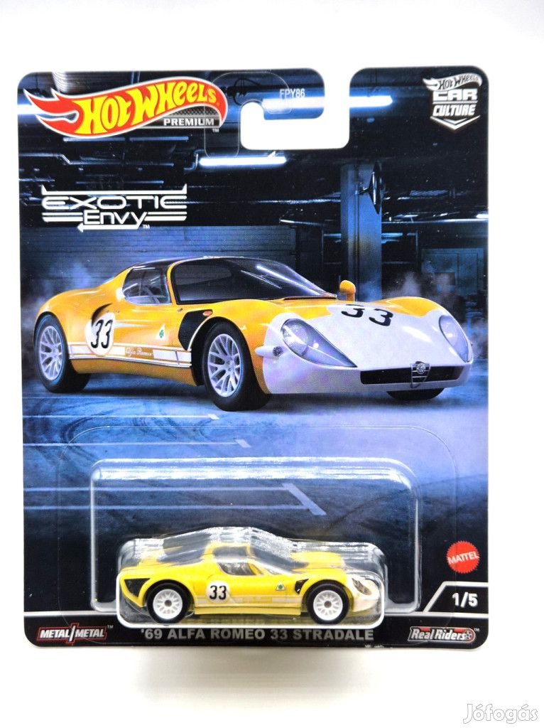 Hot Wheels Premium - Exotic Envy - Alfa Romeo 33 Stradale (1969) - Ho