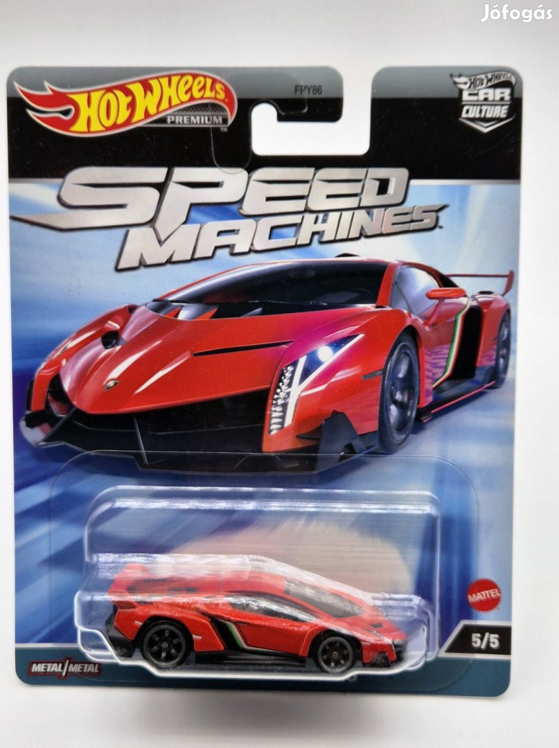 Hot Wheels Premium - Speed Machines - Lamborghini Veneno -  Hot Wheel