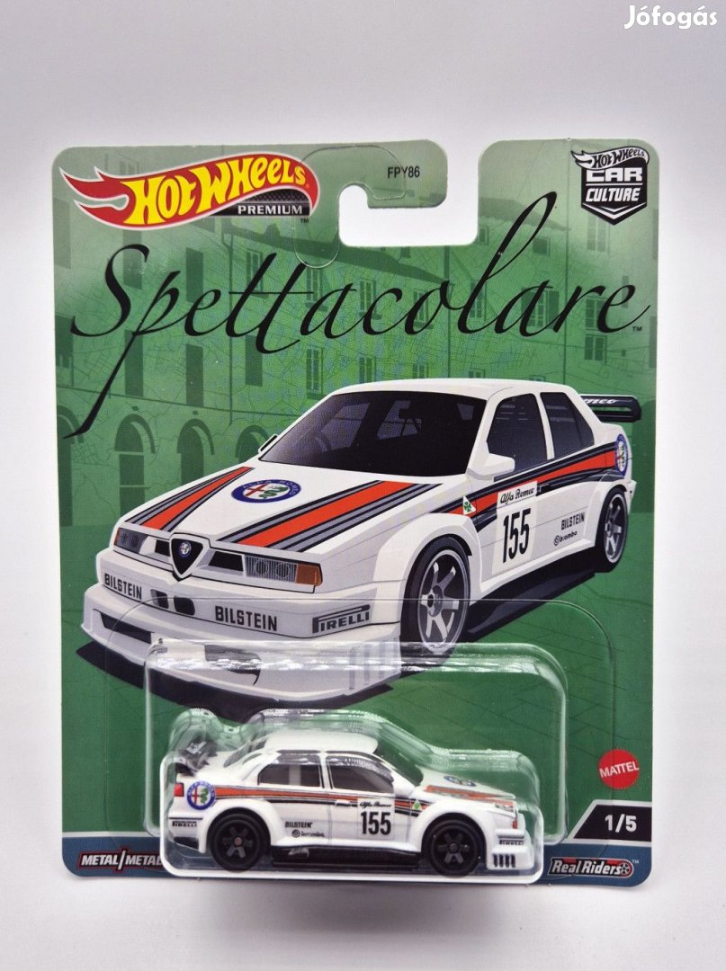 Hot Wheels Premium - Spettacolare - Alfa Romeo 155 V6 Ti Martini #155