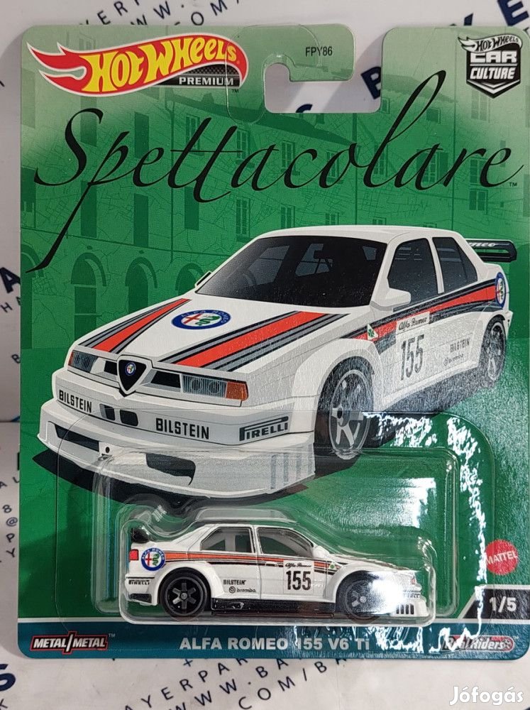 Hot Wheels Premium - Spettacolare - Alfa Romeo 155 V6 Ti Martini #155