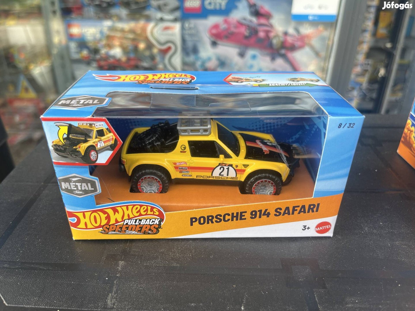 Hot Wheels Pull-Back Speeders Porsche 914 Safari Új